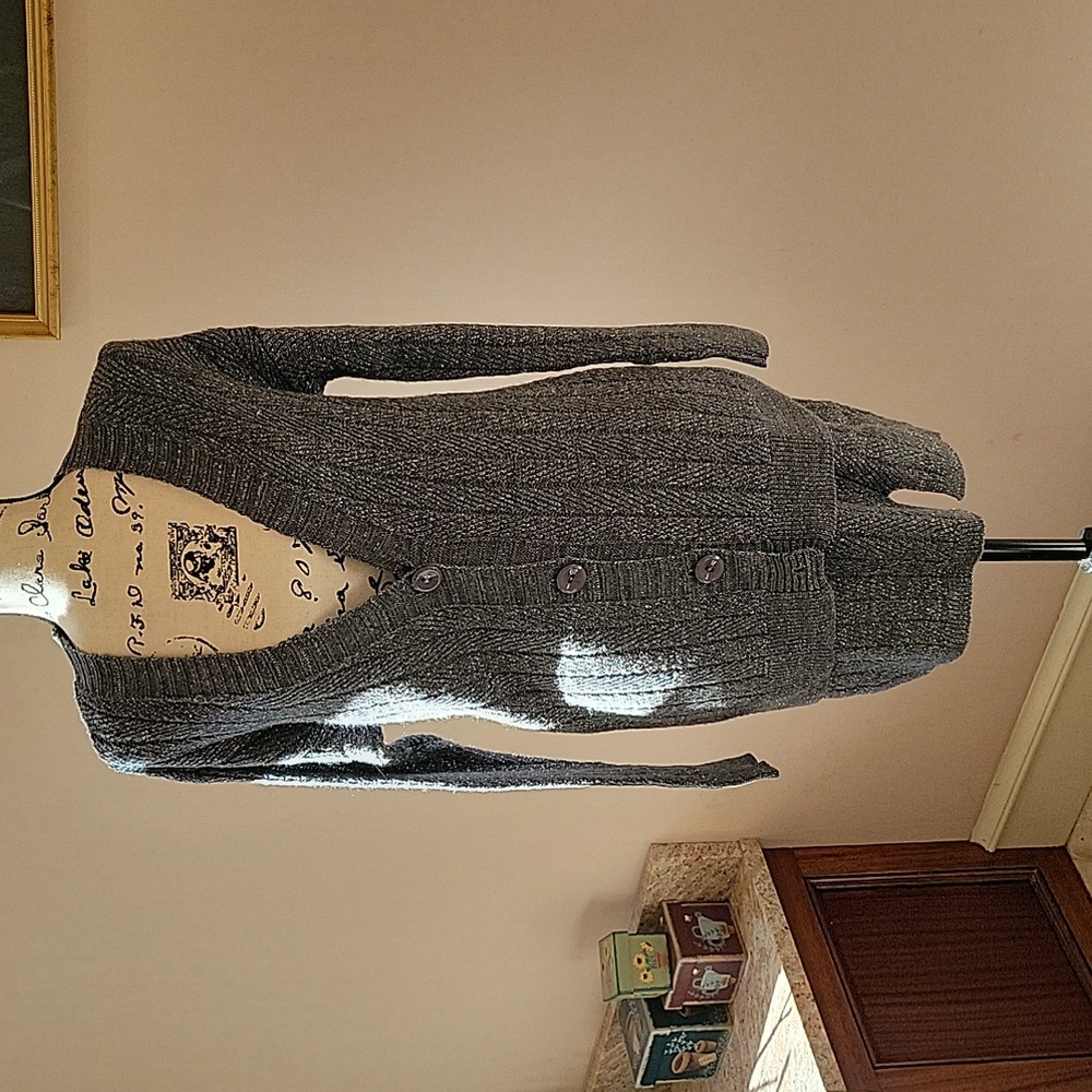 Sweater skirt and cardigan set